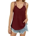 thumbnail image 1 of Hauts Courts Élégants Sans Manches pour Femmes - Camisole Imprimée Col Rond pour Printemps Automne Hiver, 1 of 6