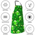 thumbnail image 5 of Kdxio St Patrick's Day2 Apron with Pockets Adjustable Kitchen Aprons for Men Women Waterproof Aprons for Cooking,Drawing,Crafting, Baking Household Cleaning, 5 of 8