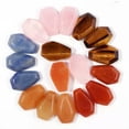thumbnail image 3 of MATROOY 20pc Natural Hand Carved Healing Crystal Rose Quartz Crystal Coffin Stone Crafts-Orange Aventurine, 3 of 9