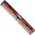 thumbnail image 1 of Kent 2T Peine de peluquería de doble diente de 6 pulgadas Peine de tocador de dientes finos y anchos para cabello Barba y bigote Peine de aseo para peinado de cabello grueso y fino para hombres, mujer, 1 of 3