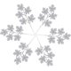 thumbnail image 1 of Selecciones navideñas con purpurina plateada, brillo artificial, Glasher Storerstern Blumen Orchestra, orden de las órdenes inferiores, árbol de Navidad, escuela para Navidad C, 1 of 5