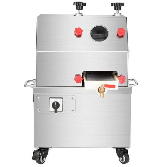 Slow Masticating Sugarcane Extractor, 800W Commercial-Grade Juicer with Stainless Steel Rollers for Nutrient-Rich Beverage Production