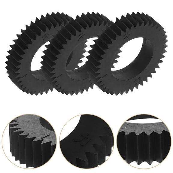 KALLORY Currency Counter Gear Part 6Pcs Black Plastic Round Wheel for Cash Counter Machine Part Bank Use