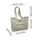 thumbnail image 3 of Bolso de ordenador de un hombro de lona acolchado, bolsa portátil de gran capacidad, bolso de hombro de viaje acolchado y ligero con bolsillo delantero, beige/azul marino/negro, 3 of 6