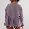 thumbnail image 6 of POETANCE Clothing Women's Fashion Shirt Cute Womens Tops Sweatshirts Long Sleeve Crewneck Sweatshirt Hoodies For Women Trendy Outfits Fall Clothes, 6 of 7