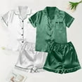 thumbnail image 4 of Afdoent 4Pc Pajamas For Women Set Plus Size Casual Women's Lace Suspenders Shorts Home Wear Loungewear, 4 of 4