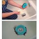thumbnail image 2 of Ultimate Tub Drain Protection Recolector de cabello/filtro/trampa, regular - azul cielo ER, 2 of 5