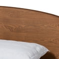 thumbnail image 5 of Baxton Studio Keagan Mid-Century Engineered Wood Back Support Platform Bed, Full, Walnut Brown, 5 of 10