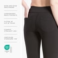 thumbnail image 5 of Fishers Finery Women's Straight Leg Yoga Pant with Pockets; Cotton & Modal Blend (Black, L Petite), 5 of 6