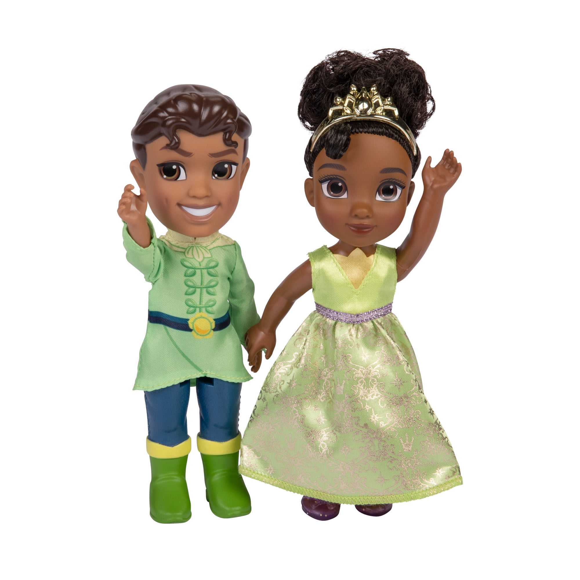  Disney Princess Lil' Friends Plush Tiana & Naveen 14.5