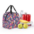 thumbnail image 5 of Honeii colorful Skull flower daisy Print Lunch Bag Women, Lunch Box Lunch Bag for Women Adult Men, Small Leakproof Cute Lunch Tote Large Capacity Reusable, 5 of 8
