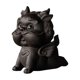 thumbnail image 4 of Estatua pequeña de Pixiu, escultura de mascota de té, buena fortuna, adorno pequeño de Pixiu, Pixiu Negro, 4 of 9
