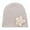 Beige, variant on Girls French Thicken Women's Flowers Knitted Woolen Hat Knitted Crochet Beanie Hat with Flower