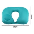 thumbnail image 5 of Inflatable Travel Pillow with Chin and Neck Support and a Velour Cover, 5 of 5