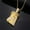 Gold, variant on Seyotauo Jesus Pendant Necklace Rope Gold Chain for Men Iced out Gold Plated Simulated Diamond Chain Stainless Steel Chain