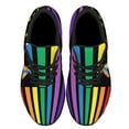 thumbnail image 2 of Rainbow Pride Shoes for Men Women, Unisex Fashion LGBT Gay Sneakers Lightweight Breathable Running Shoes Gift for Her Him Black Size 13, 2 of 7