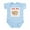 Sky Blue, variant on CafePress - Little Ham Infant Bodysuit - Baby Light Bodysuit, Size Newborn - 24 Months
