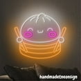 thumbnail image 3 of Handmadetneonsign Dim Sum Neon Sign, Chinese Dumpling Led Light, Chinese Restaurant Wall Decor 67825, 3 of 5