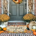 thumbnail image 2 of Hallo Fall Door Mat 17x30Inch, Fall Pumpkin Maple Leaf Doormat, Indoor Outdoor Entry Floor Mat Non-Slip Welcome Party Thanksgiving Decor Mat, 2 of 5