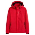 thumbnail image 6 of FRSASU Women's Rain Jacket Plus Size Waterproof Windbreaker Adjustable Lightweight Rain Coats Outdoor RainCoats with Pockets Red, 6 of 9