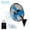 Blue, variant on 20in Wall Mount Fan, 3-Speed Industrial Wall Fan up to 7000CFM, 120°Oscillating High Airflow Cooling Fan for Garage,Home,Warehouse, Indoor/Outdoor Use, Black