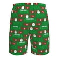 thumbnail image 6 of Kdxio Cute Santa And Ho Ho Ho Pattern Mens Casual Shorts - Drawstring Summer Beach Sports Shorts for Men, 6 of 9
