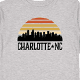 thumbnail image 4 of Inktastic Charlotte North Carolina Skyline Boys or Girls Long Sleeve Toddler T-Shirt, 4 of 5