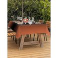 thumbnail image 3 of Outdoor Table Cloth with Umbrella Hole and Zipper, Orange Black Ombre Waterproof Rectangle Tablecloth 54"x80", Modern Gradient Abstract Art Washable Table Cover for Outside Party Patio Picnic, 3 of 8