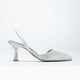 thumbnail image 1 of Rae - Zapatos de tacón bajo con tira trasera y diamantes de imitación plateados plateado 7.5, 1 of 5