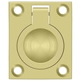 thumbnail image 3 of Deltana FRP175U3 Flush Ring Pull; 1-3/4" x 1-3/8"; Bright Brass Finish, 3 of 3