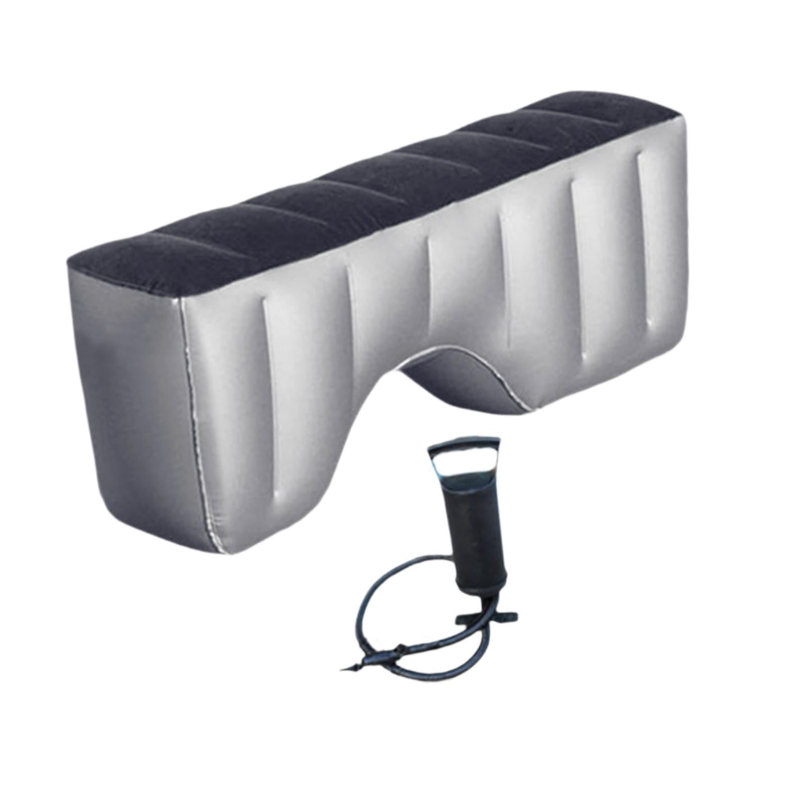 amagogo Car Back Seat Bed Inflatable Mattress Air Sleeping Pad Flocking Cushion Portable Gap Pad with Pump Suitable for Road Travel Family Camping Outdoor Use A