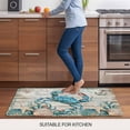 thumbnail image 5 of Teal Crab Coastal Door Mat&nbsp;Indoor Outdoor Entrance, Non Slip Rug for Kitchen Bathroom Entryway Rug, Summer Beach Nautical Starfish Retro Washable Doormat Floor Mat for Office 20x31.5 Inch, 5 of 8