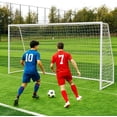 thumbnail image 4 of SLSY Steel Soccer Goals, 18x7/21x7/24x8 ft Soccer Goals for Backyard, Full Size Soccer Goal for Teens & Adults Training, 4 of 6