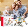 thumbnail image 3 of KOPPOP Baby Walker, 3-in-1 Activity Center and Learning Walker Sit-to-Stand Toy with Music & Lights, Foldable Push Toy for Infant Toddler 9+ Months, Grey, 3 of 8