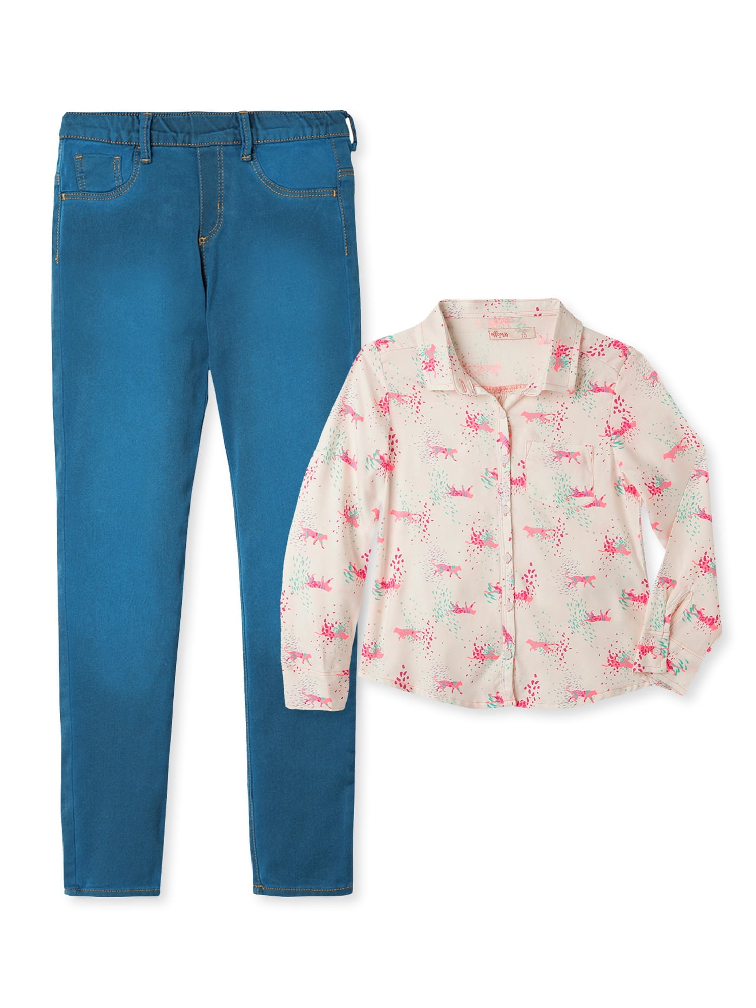 OFFCORSS Big Girl Leggings and Shirts Fashion Set Blusas y Pantalones Para  Niñas - Walmart.com