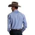 thumbnail image 2 of Stetson Men's Striped Long Sleeve Snap Western Shirt Blue XXX-, 2 of 2