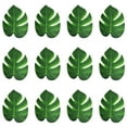 thumbnail image 7 of D-GROEE Artificial Palm Leaves 12pcs Fake Green Leaf,Faux Monstera Leaves Tropical Faux Leaves for Safari Jungle Hawaiian Luau Party Table Decoration Wedding Birthday Theme Party, 7 of 7