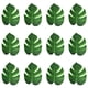 thumbnail image 1 of Paquete de 12 hojas artificiales simuladas de tela de amplia aplicación, hojas de palma falsas verdes, decoración para el hogar, 1 of 8