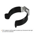 thumbnail image 4 of Uxcell T10 U Clips Holder Bracket for LED Light Bulb Mounting Bracket Fluorescent Tube Holder Clamps Black 12 Pack, 4 of 5