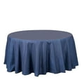 thumbnail image 6 of Efavormart 120" Dark Blue Faux Denim Polyester Round Tablecloth For Wedding Party Banquet Restaurant, 6 of 9