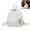 White, variant on Soft Teddy Fleece School Backpack, Cozy Plush Backpack for School, Cute Lightweight Student Bookbag for Daily Campus Use