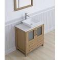 thumbnail image 4 of Vanity Art 30" Single Sink Freestanding Bathroom Vanity Set with Engineered Marble Top and Mirror, 4 of 9