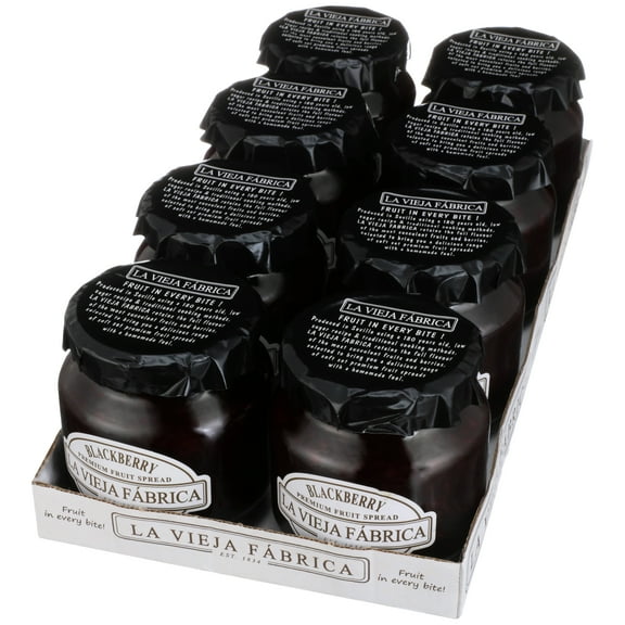 La Vieja Fabrica Premium Blackberry Fruit Spread 8 pk case (9.9 oz each)
