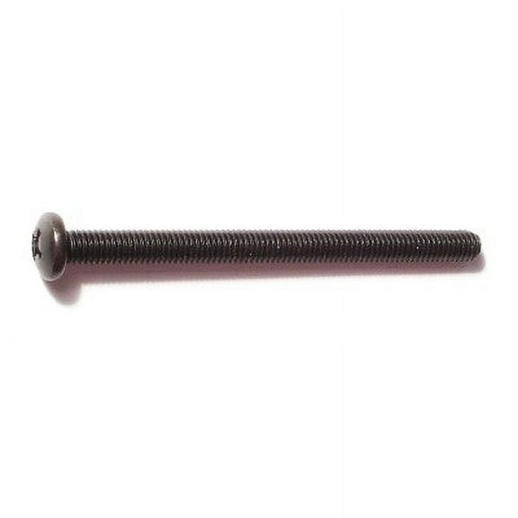 #10-32 x 2-1/2" Black Oxide Phillips Pan Head Machine Screws (10 pcs.)