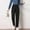 Black, variant on HUPOM Womens Scrub Pants Joggers Womens Pants Legging High Waist Rise Full Slim Straight L