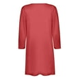 thumbnail image 5 of Coats for Women Blazer Jackets for Women Womens Ladies Solid Vintage Cardigan Long Sleeve Coat Pockets Outerwear Black Cardigan for Women Clearance on Sales Womens Coat（Watermelon Red,S）, 5 of 6