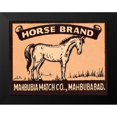 thumbnail image 2 of Phillumenart 14x12 Black Modern Framed Museum Art Print Titled - Horse Brand Matches, 2 of 5