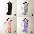thumbnail image 2 of Oaktree Summer Women Sleeveless Vest Nightdress Comfort Chest Pad Sleepwear Autumn Loose Long Sleepshirt,M-2XL, 2 of 8