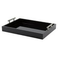 thumbnail image 2 of Kate and Laurel Lipton Decorative Serving Tray with Polished Metal Handles, 2 of 6