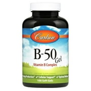 Carlson Labs - B50 Gel Vitamin B Complex - 100 Softgels